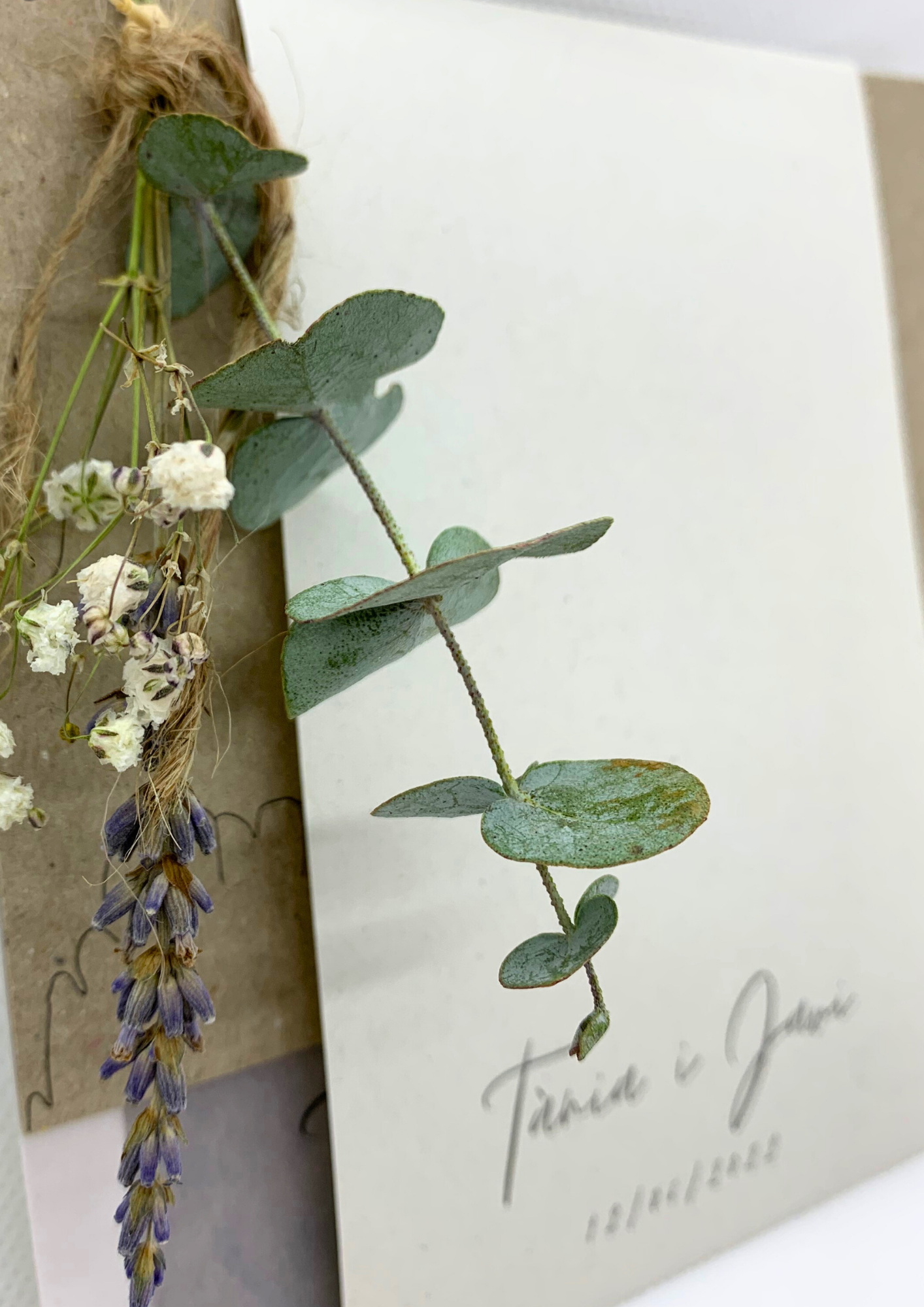 Invitació de boda de la Tània i Javi