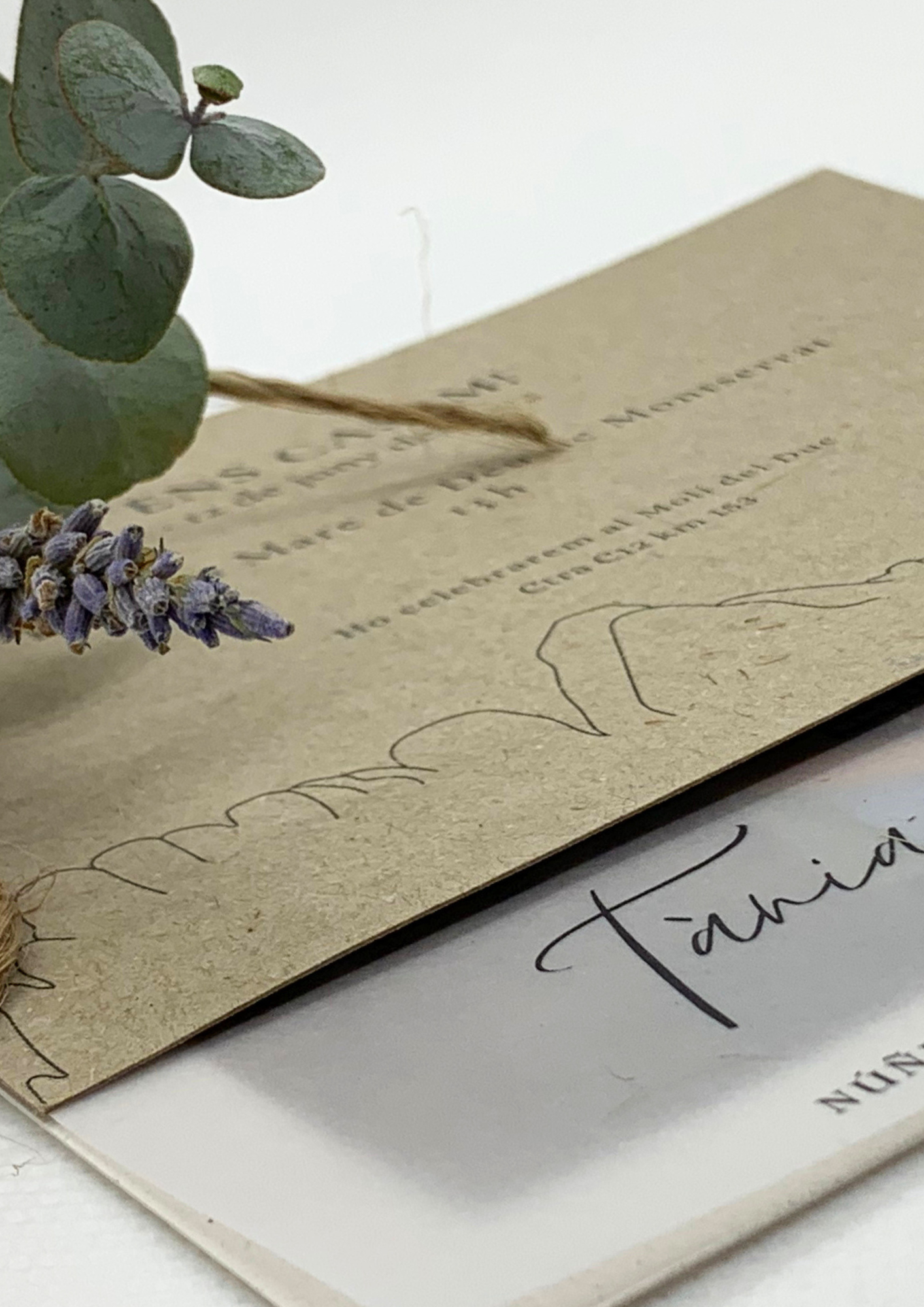 Invitació de boda de la Tània i Javi